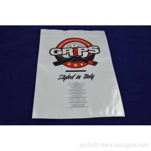 CPP White Film Laminated Zipper Pouch Packaging , Plastic Z